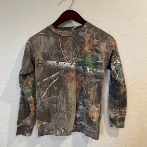 Boy's Long Sleeve Camo Tee